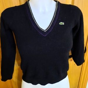 Lacoste v-neck sweater size 36